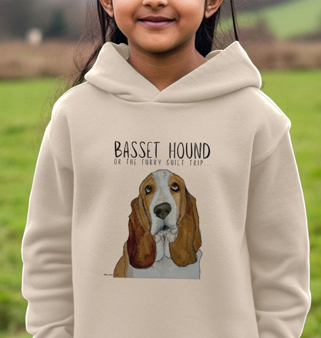 Basset Hound Child’s Hoodie: The Ultimate Guilt Trip, Now in Hoodie Form!