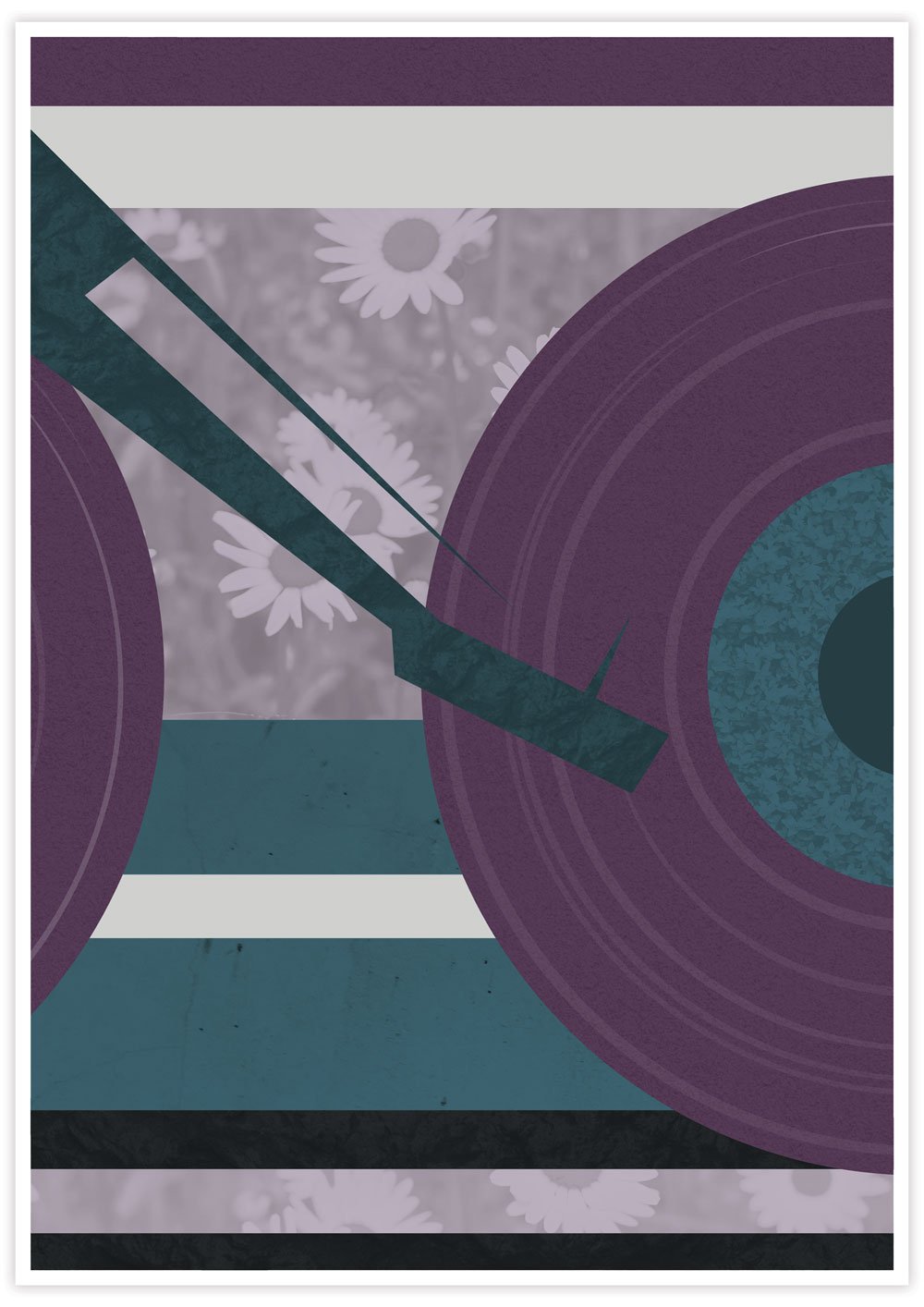 Disc Jockey Music Abstract Print