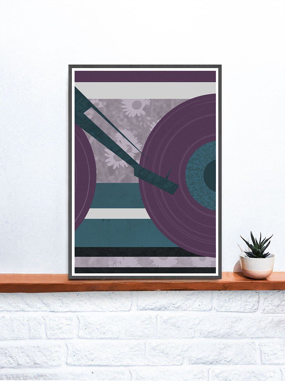 Disc Jockey Music Abstract Print