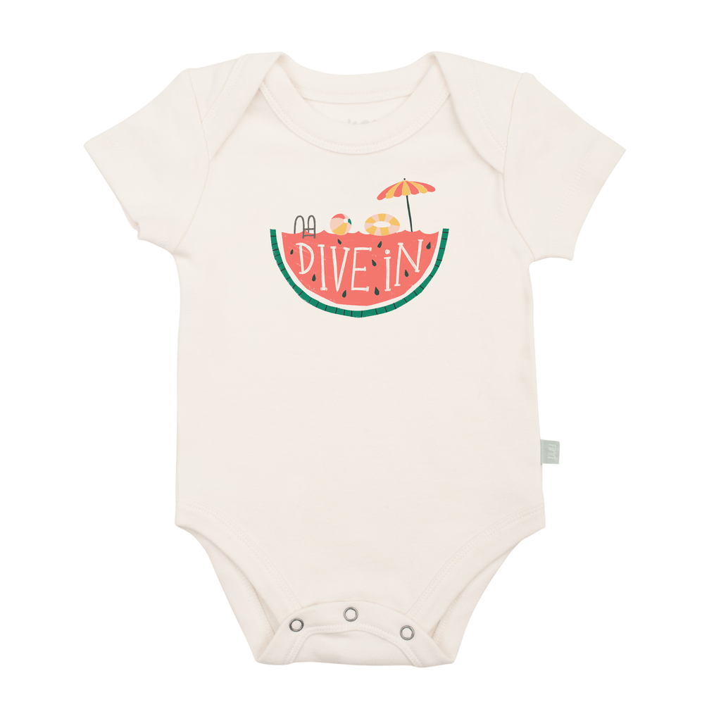 Graphic Organic Cotton Bodysuit Dive In