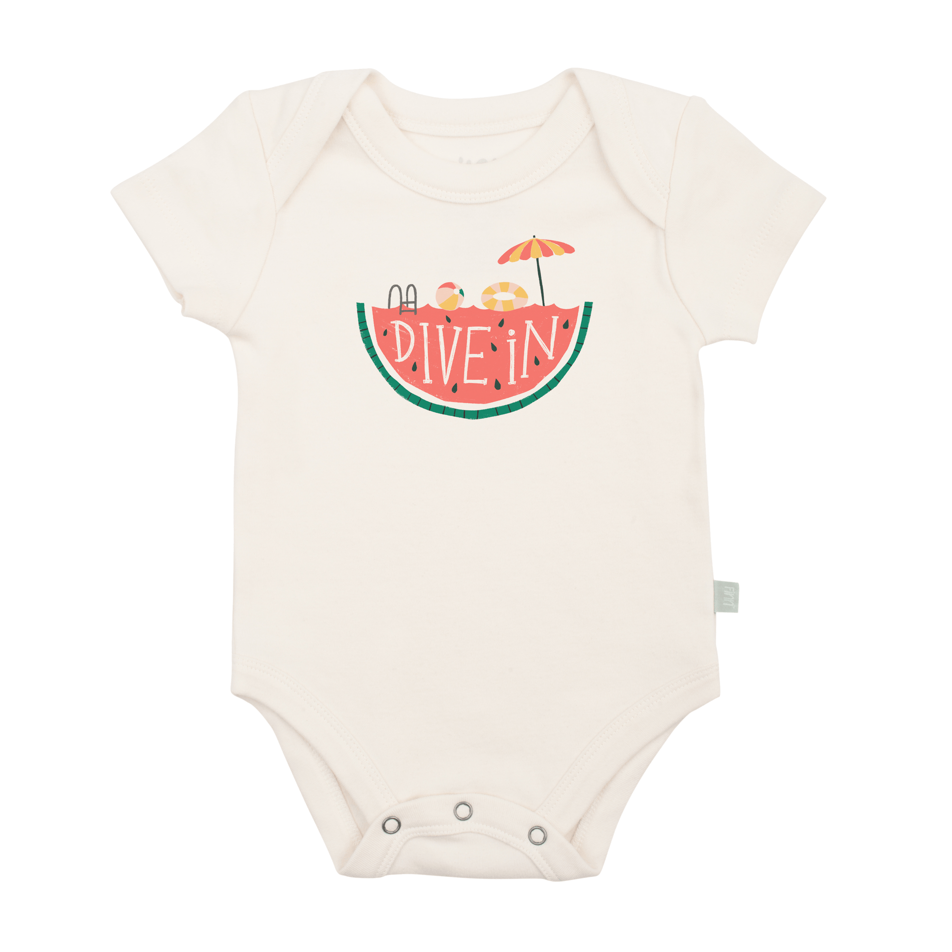 Graphic Organic Cotton Bodysuit Dive In