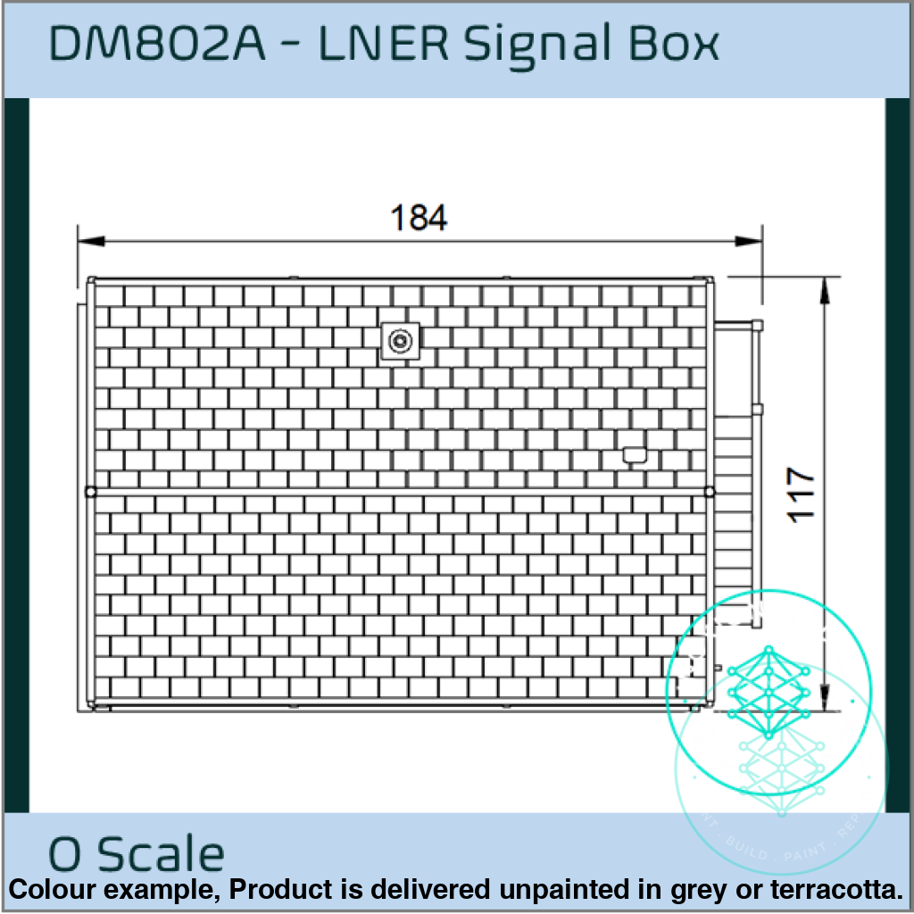 LNER Signal Box O Scale Model with Detailed Interior