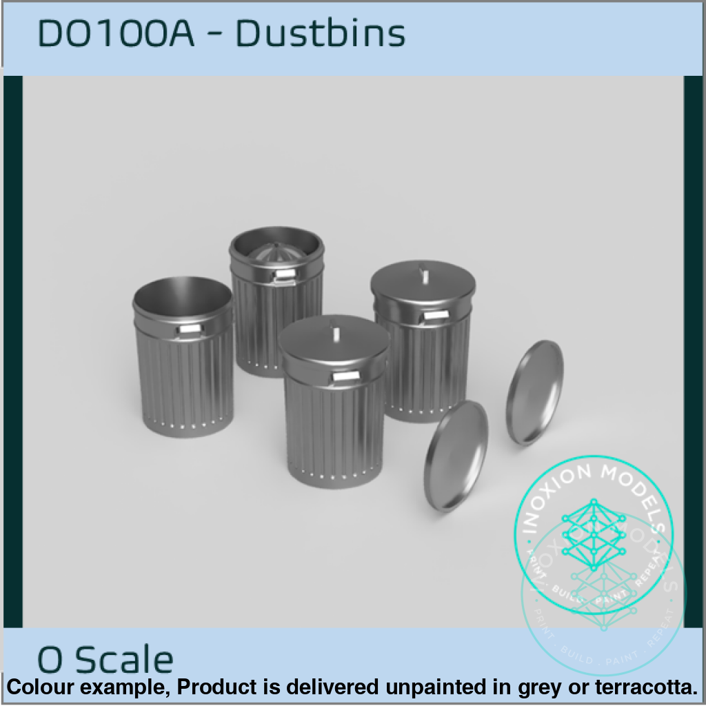 Dustbin Models 1 to 32 Scale Four Piece Set