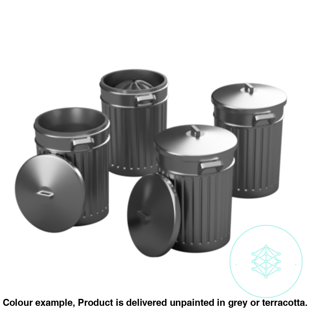 Dustbin Models 1 to 32 Scale Four Piece Set