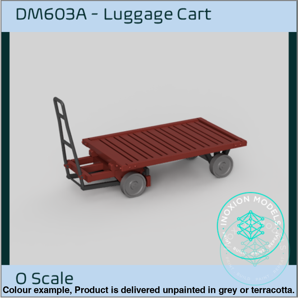 Luggage Cart O Scale Model Kit