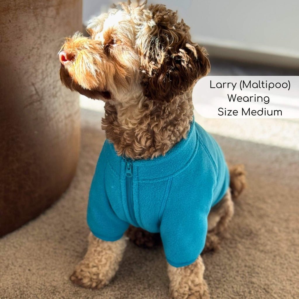 Dog Fleece Coat - Blue