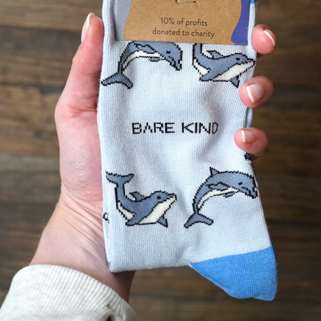 Save the Dolphin Bamboo Socks