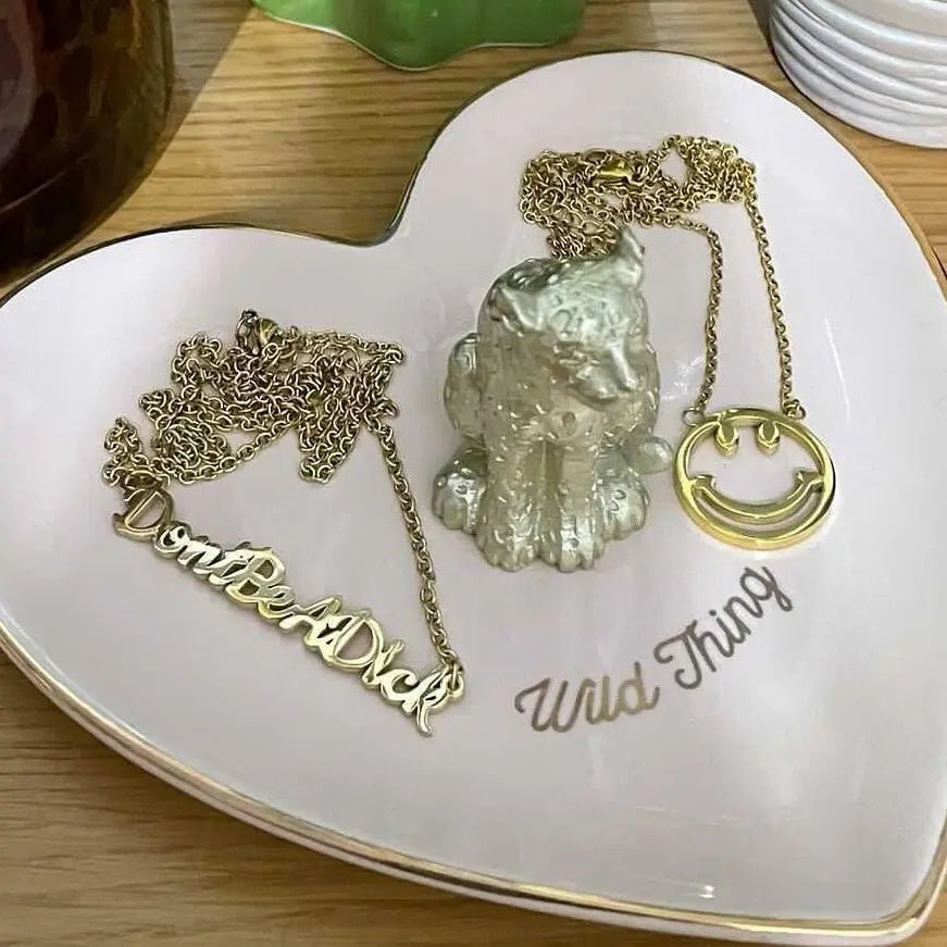 Don't be a dick necklace