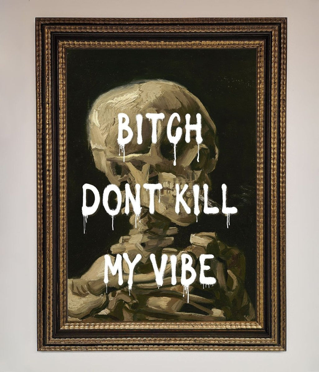 Dont Kill My Vibe Rude Framed Wall Art