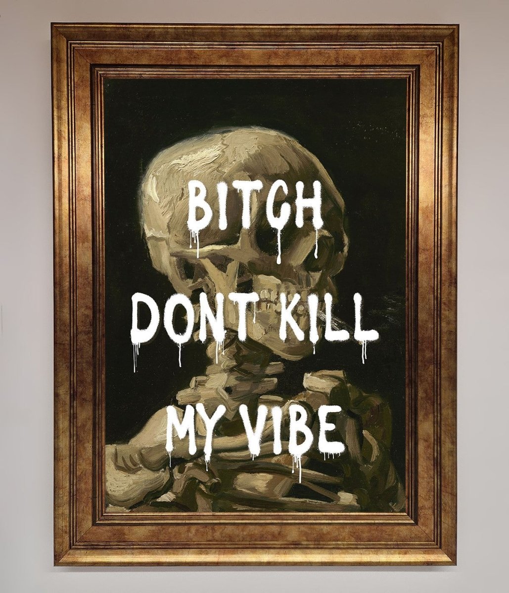Dont Kill My Vibe Rude Framed Wall Art