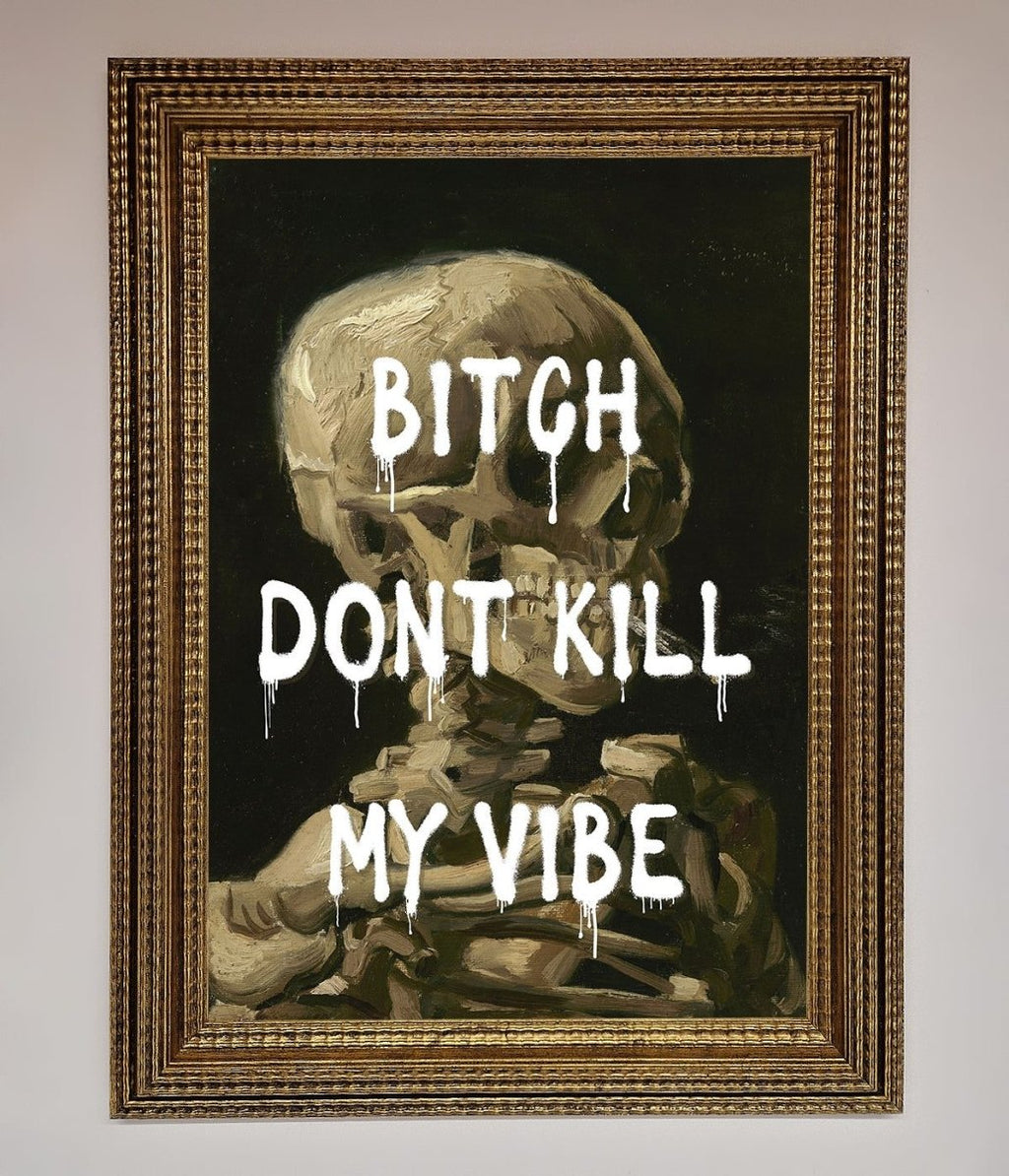 Dont Kill My Vibe Rude Framed Wall Art