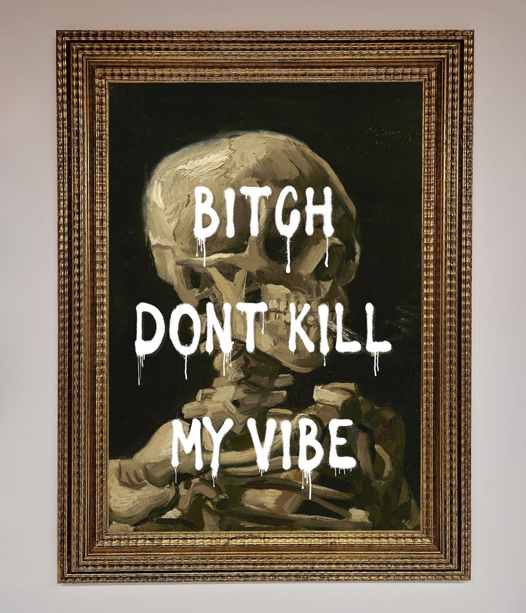Dont Kill My Vibe Rude Framed Wall Art