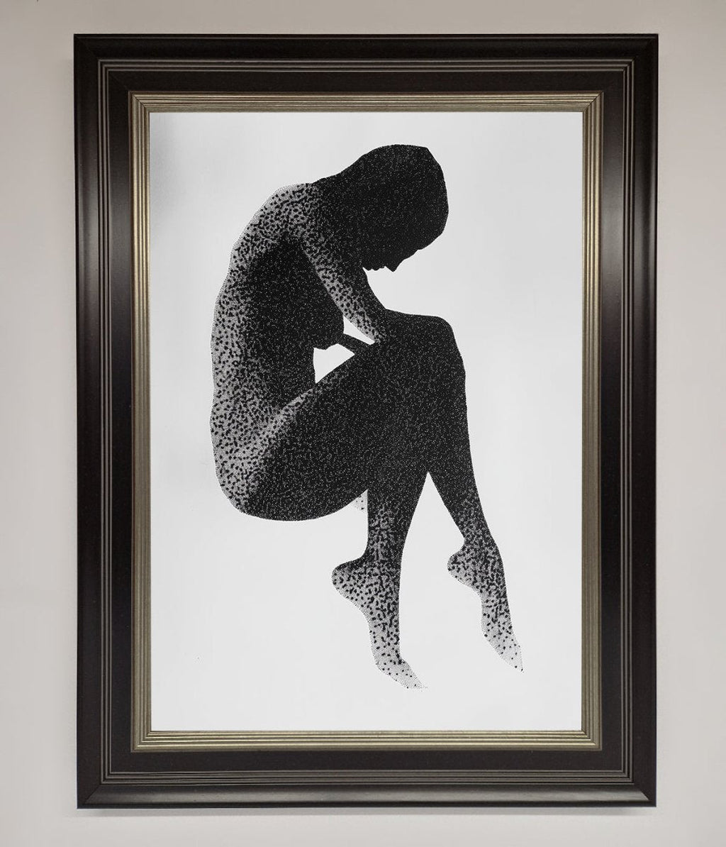 Dotted Figure Framed Poster