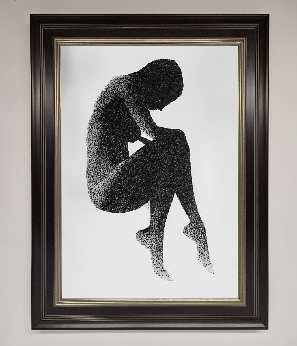 Dotted Figure Framed Poster