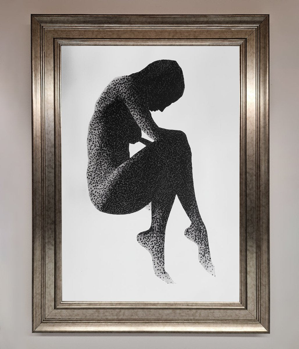 Dotted Figure Framed Poster