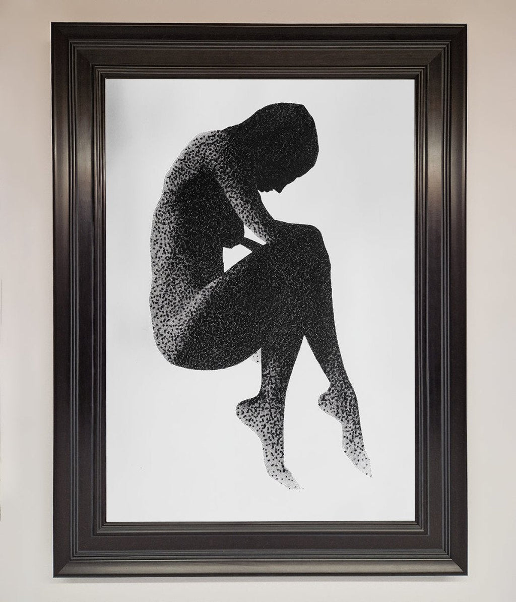 Dotted Figure Framed Poster