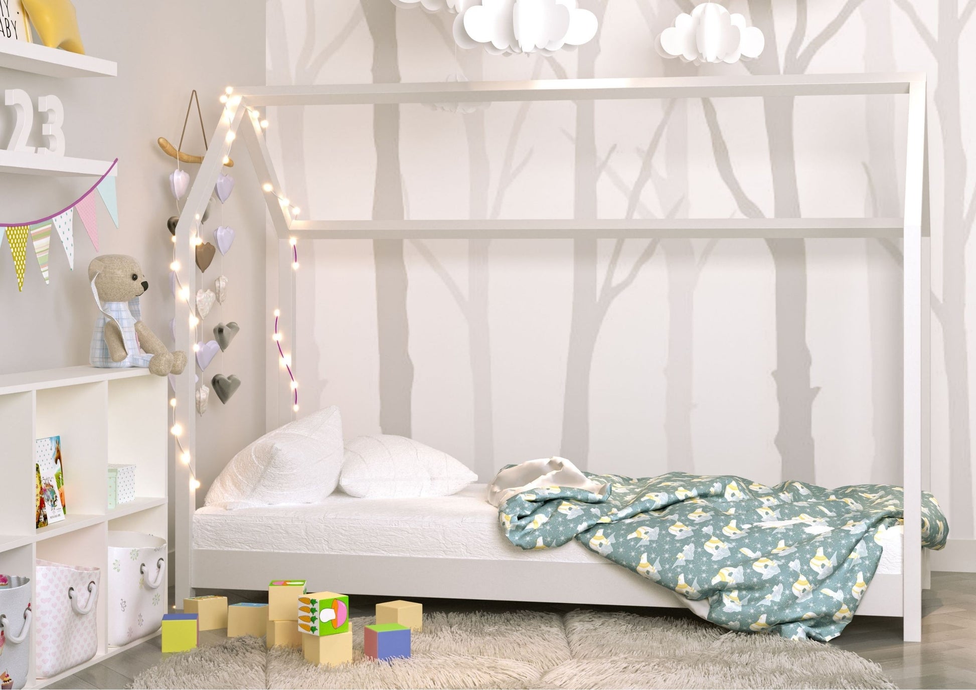 House Bed Bella - White