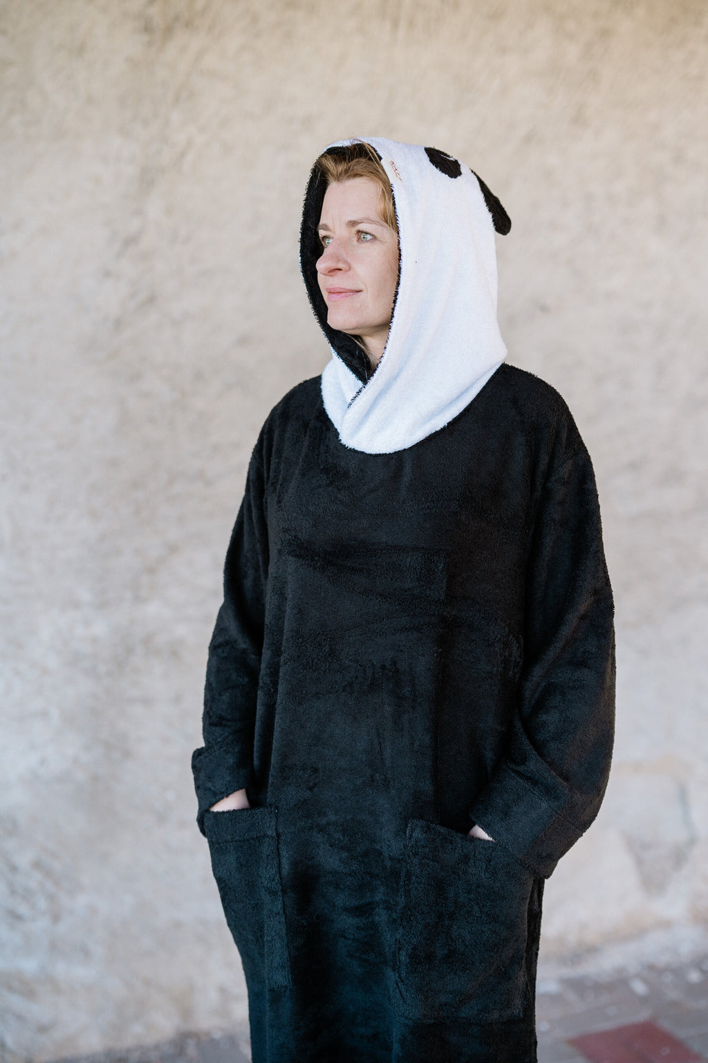 OEKO-TEX Bamboo Terry Poncho – Stylish & Cozy with Hood by RÄTT at brixbailey.com