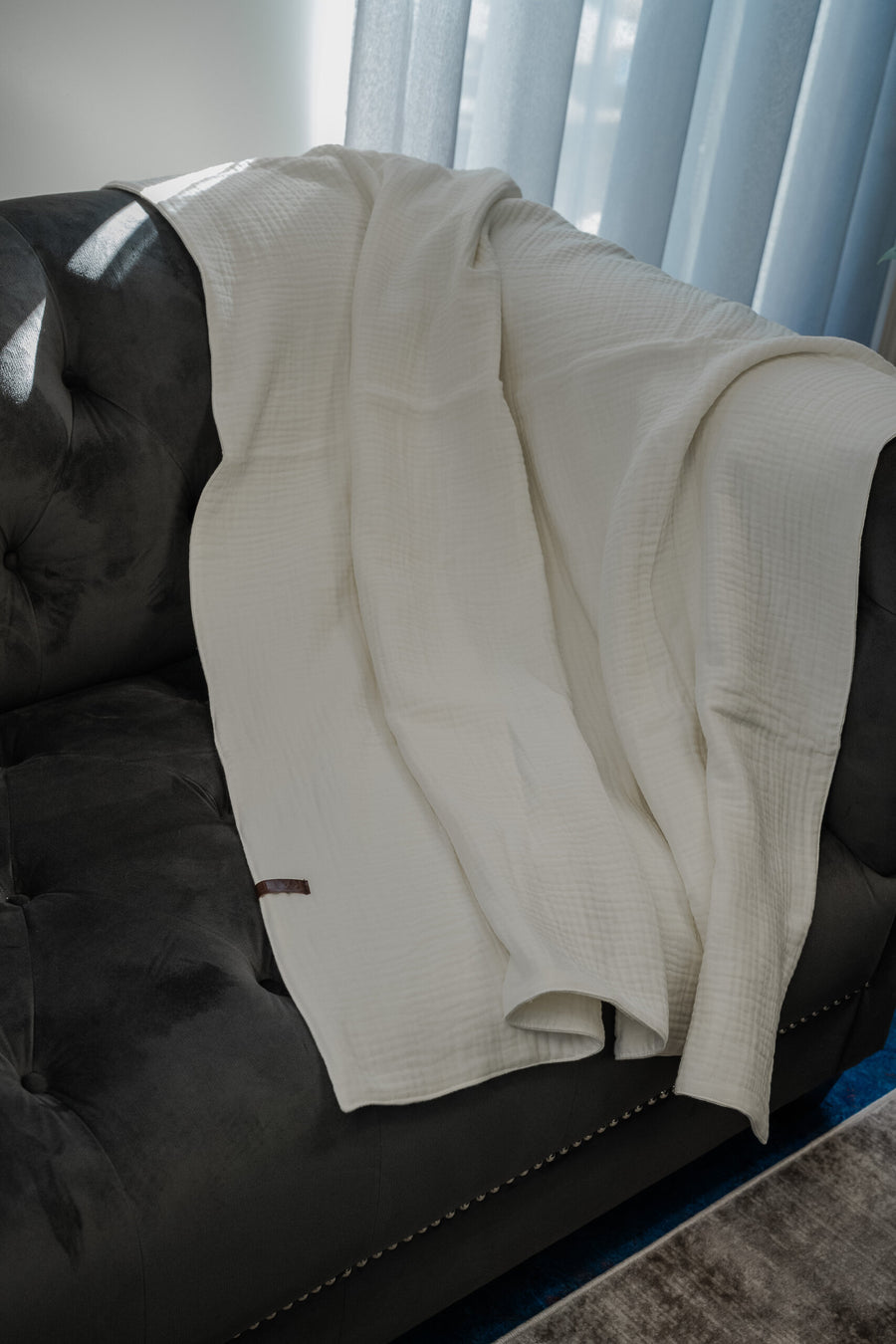 Luxurious 4-Layer Cotton Muslin Blanket – Breathable & Warm by RÄTT at brixbailey.com