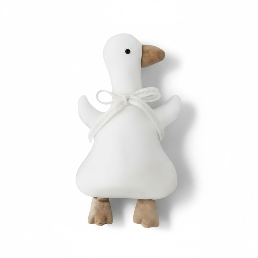 White Duck Plush Toy Cuddle Pillow 35cm