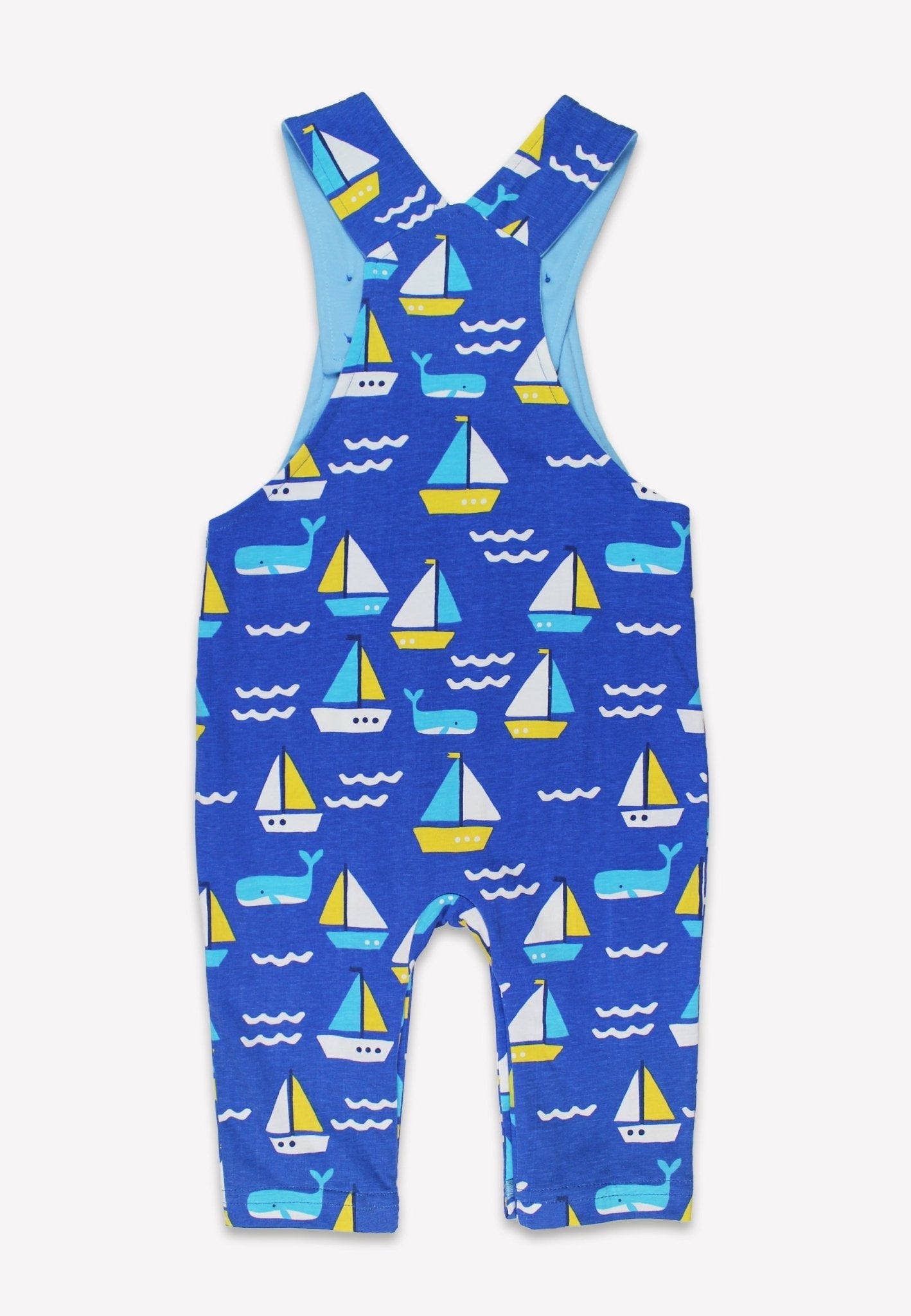 Organic St Ives Print Dungarees