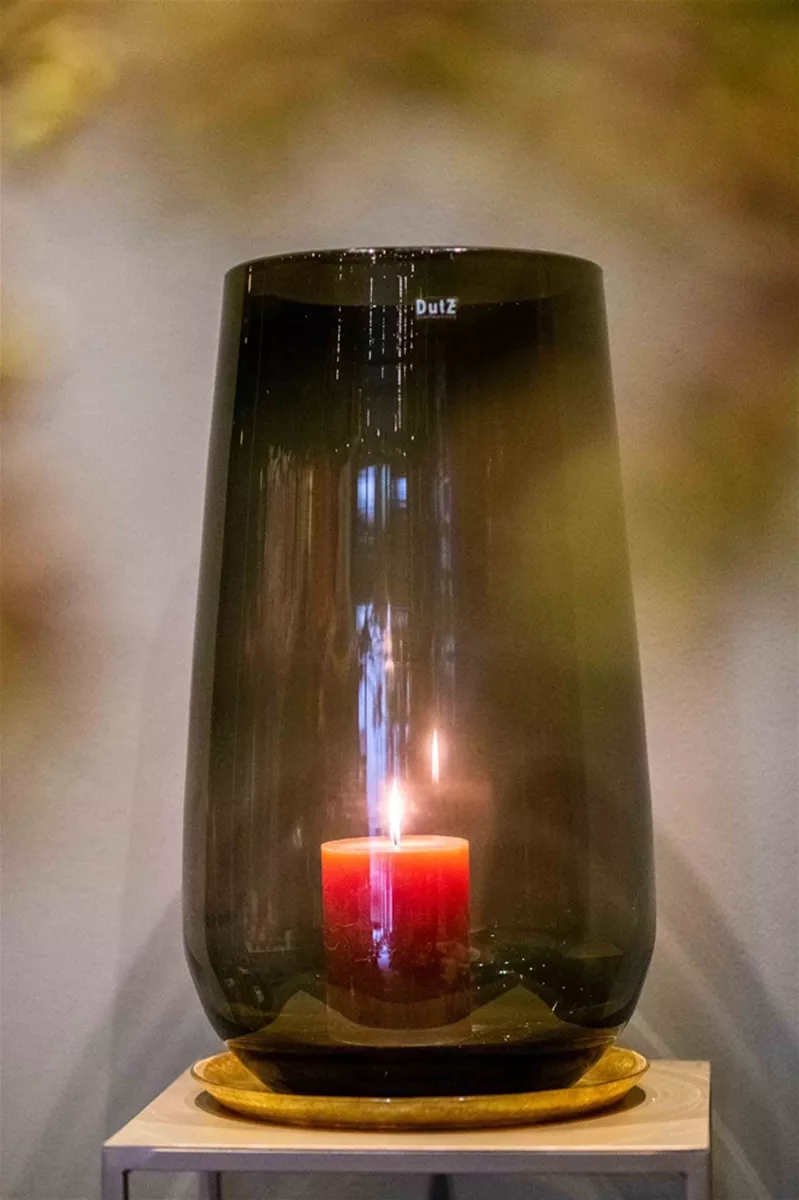 LUXURY RUSTIC CANDLE - CORAL RED