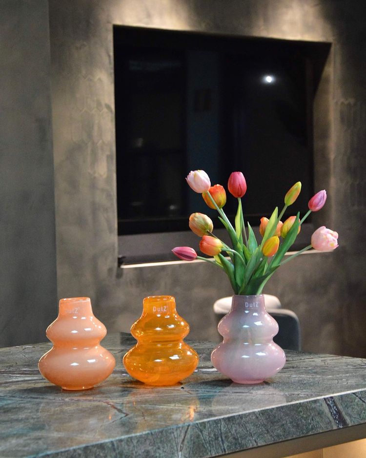 VASE SKRZYSZOW S- H16 D14 cm - BEIGE