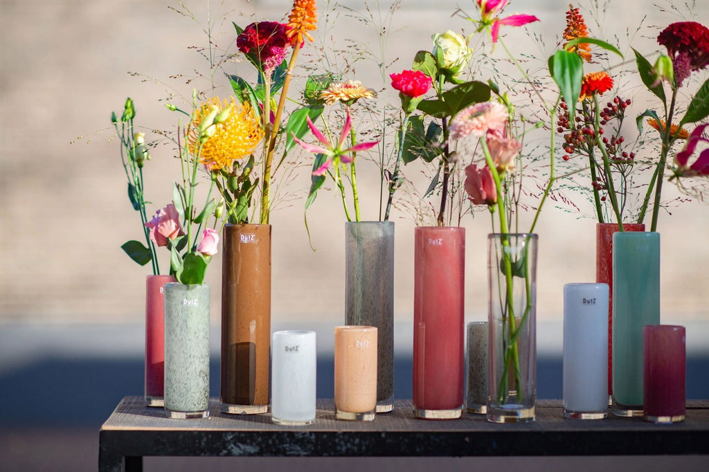 CYLINDER Vase - H25 D6.5 cm - WHITE Colour by DutZ