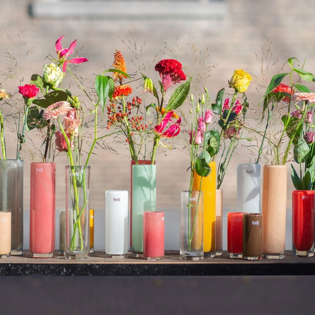 CYLINDER Vase - H25 D6.5 cm - NEWGREY Colour by DutZ