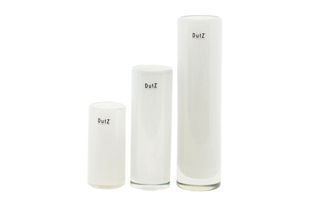 CYLINDER Vase - H25 D6.5 cm - WHITE Colour by DutZ