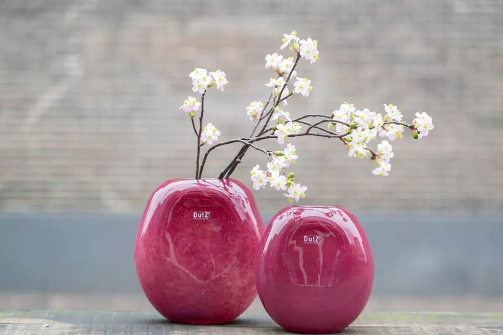 Vase Decor OVALI - RED Bubbles