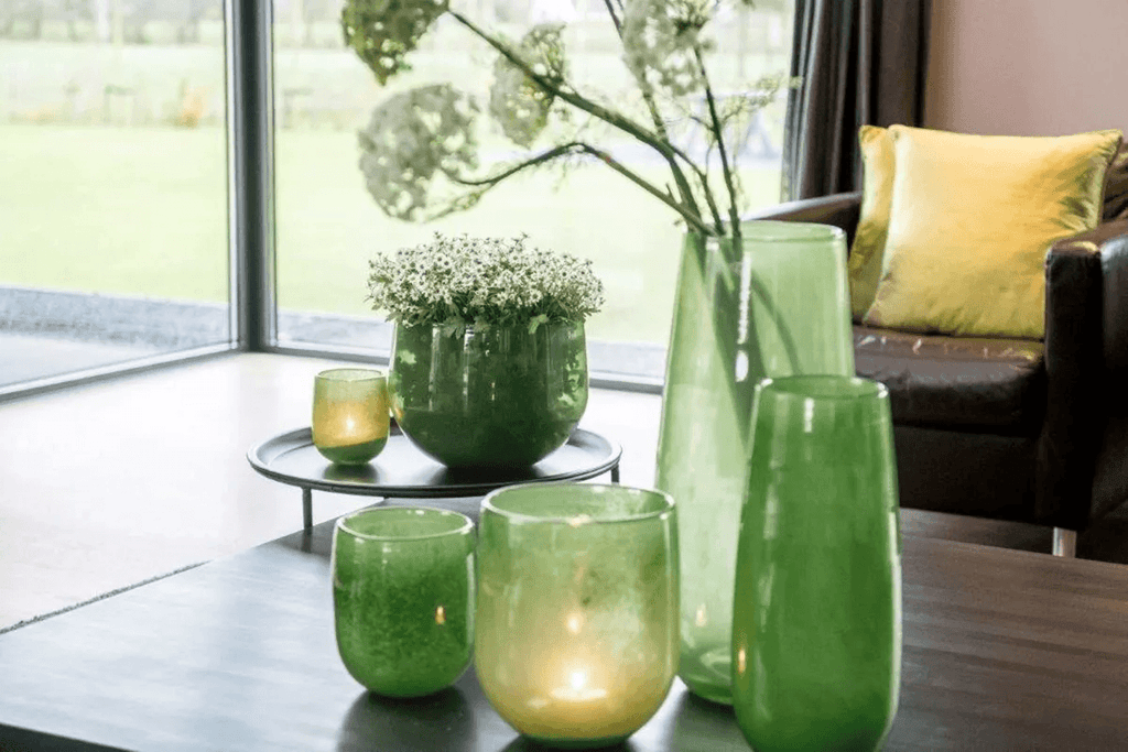 VASE ROBERT -  H50 D14 cm - JUNGLE GREEN Colour by DutZ