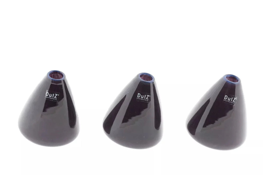 TUMBLING VASE - H12 D10 cm - PLUM