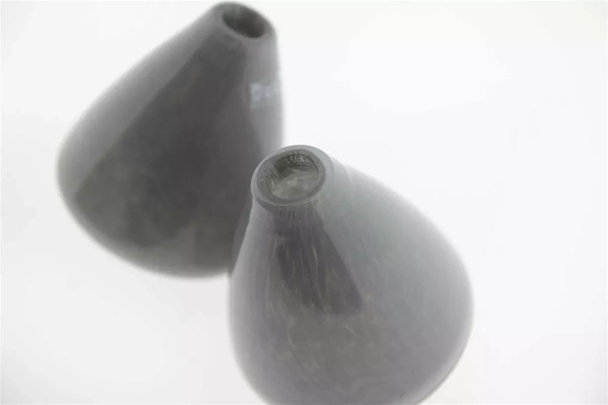 TUMBLING VASE - H12 D10 cm - GREY