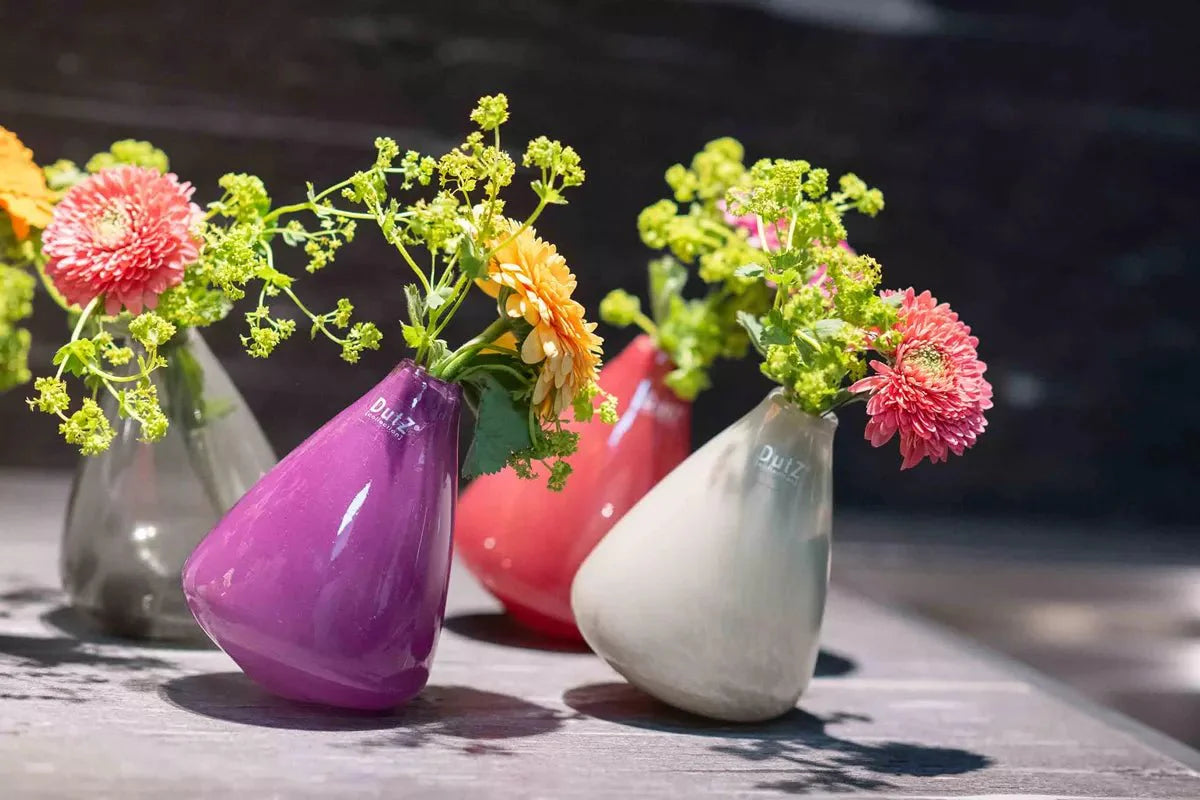 TUMBLING VASE - H12 D10 cm - TAUPE