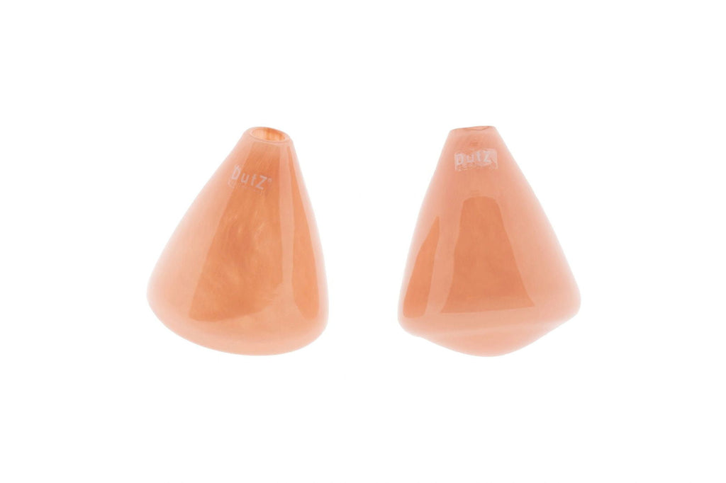 TUMBLING VASE - H12 D10 cm - APRICOT