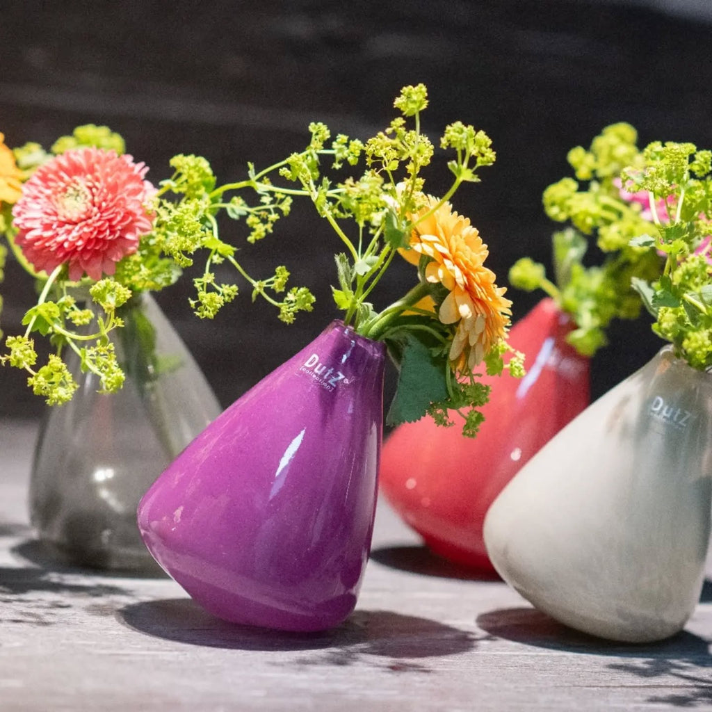 TUMBLING VASE - H12 D10 cm - VIOLET