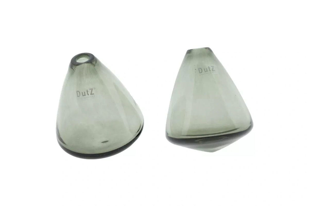 TUMBLING VASE - H12 D10 cm - SMOKE