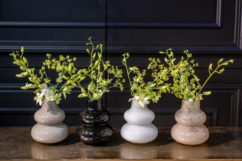 VASE SKRZYSZOW S- H16 D14 cm - SMOKE