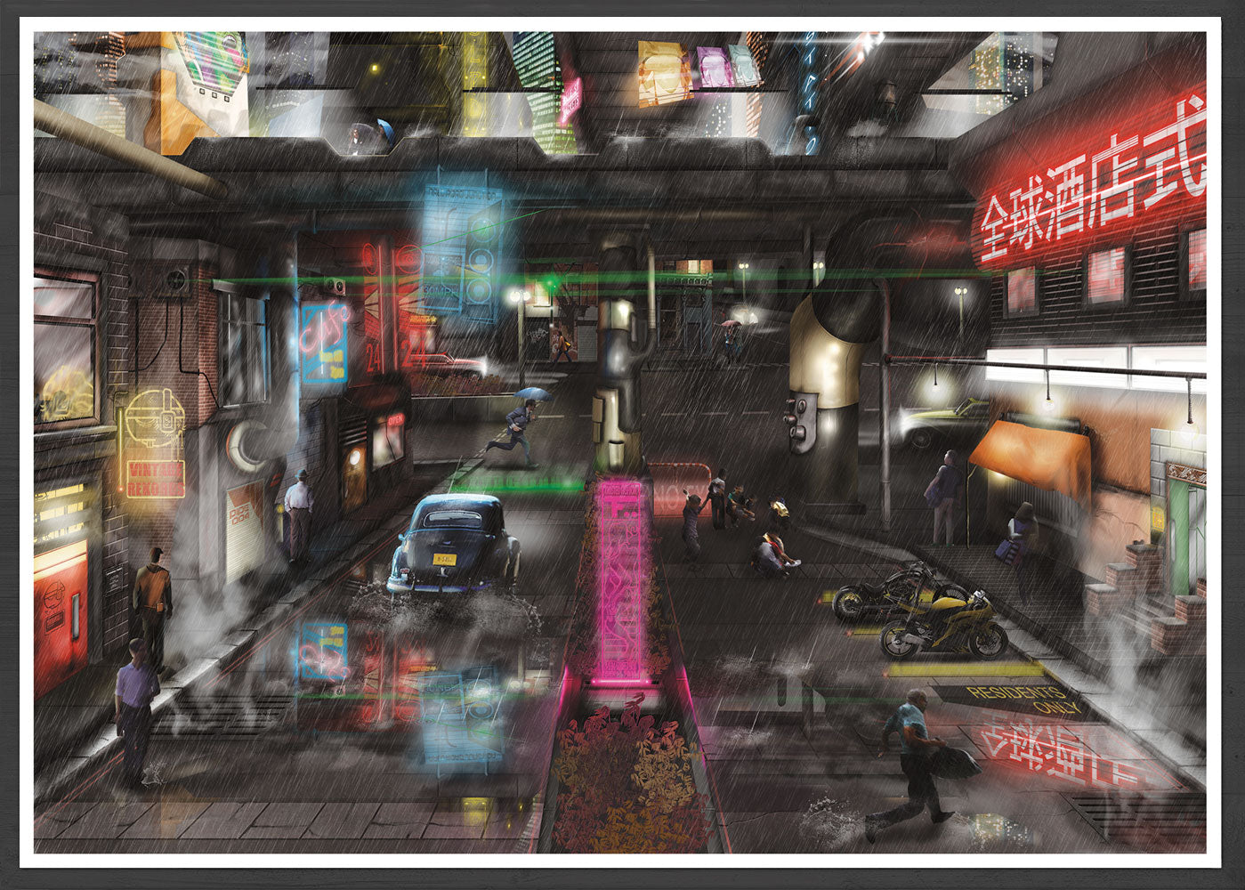 Dystopia Cyberpunk Wall Art