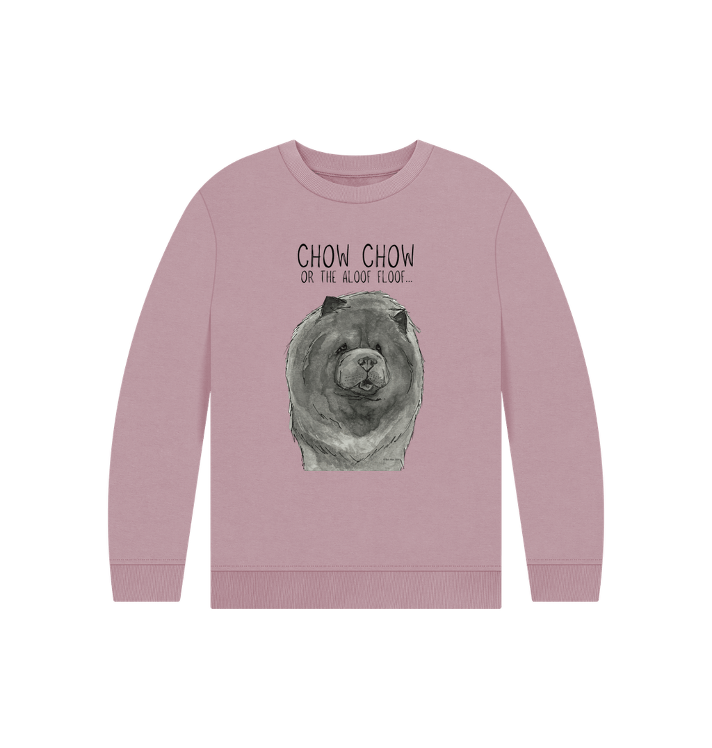 Stylish Blue Chow Chow Child's Sweatshirt – Comfy for Dog Lovers