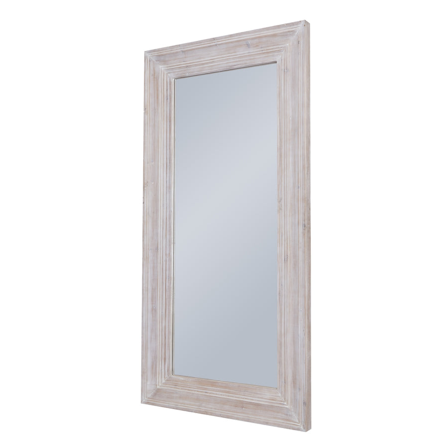 The Harewood White Washed Large Mirror - Rustic Charm Meets Modern Elegance - 200 cm x 100 cm by Hill Interiors at www.brixbailey.com