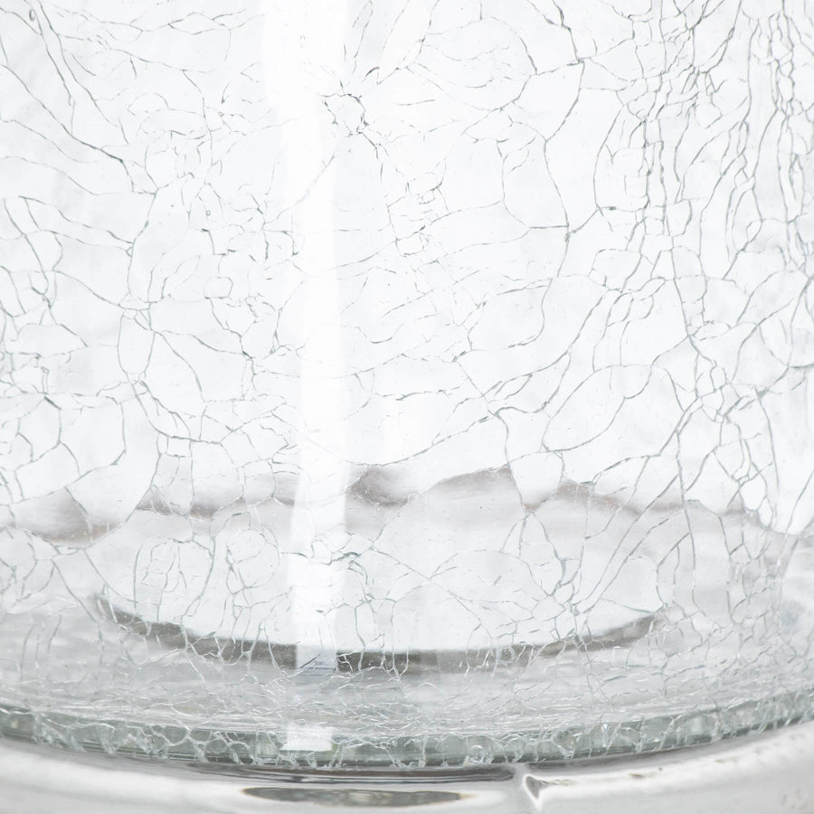 Tall smoked glass candle holder with silver accents, elegant 60cm centerpiece for modern or traditional decor by Sostter at brixbailey.com