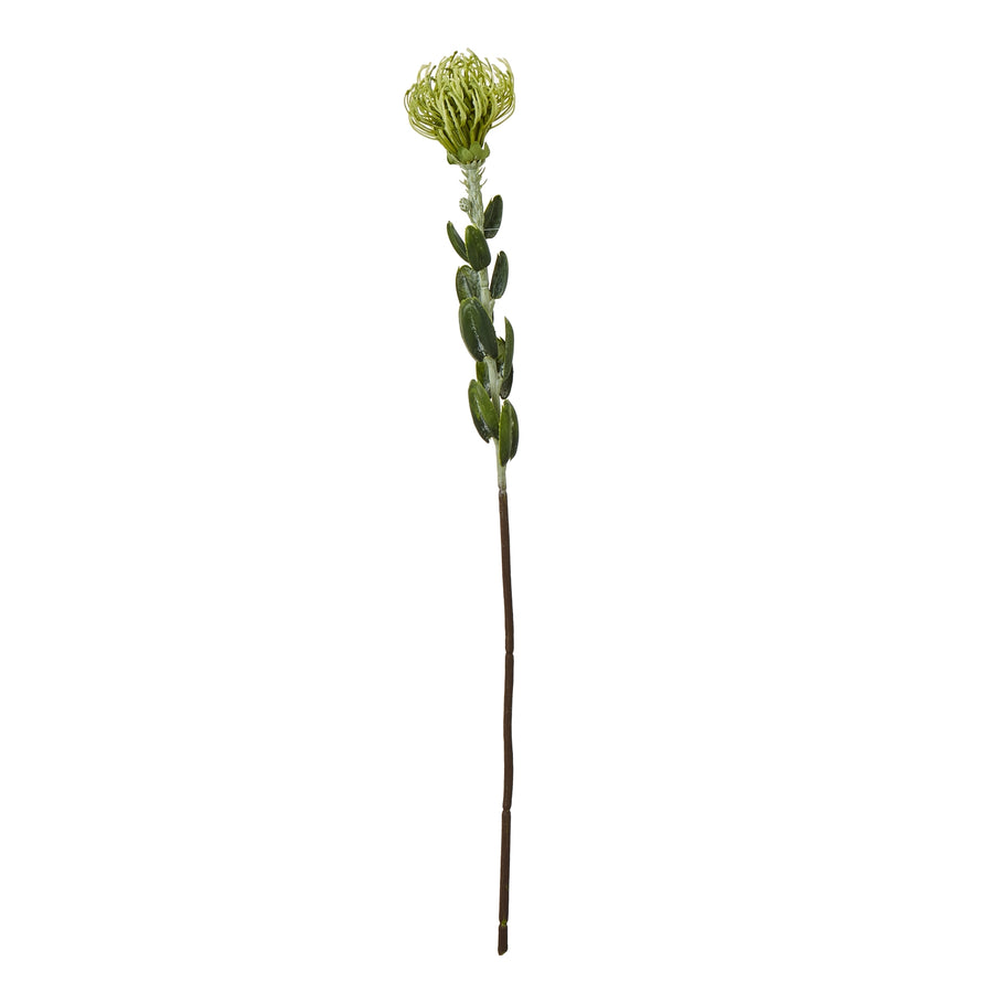 Introducing the captivating Pincushion Protea Spray - Striking Faux Floral Masterpiece for Decor by Hill Interiors at www.brixbailey.com