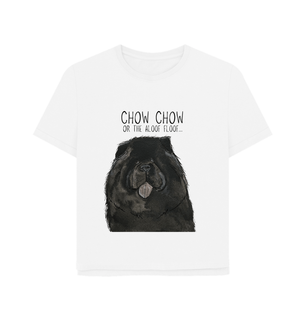 Black Chow Chow Women's Relaxed Fit T-Shirt – Featuring the Aloof Floof!