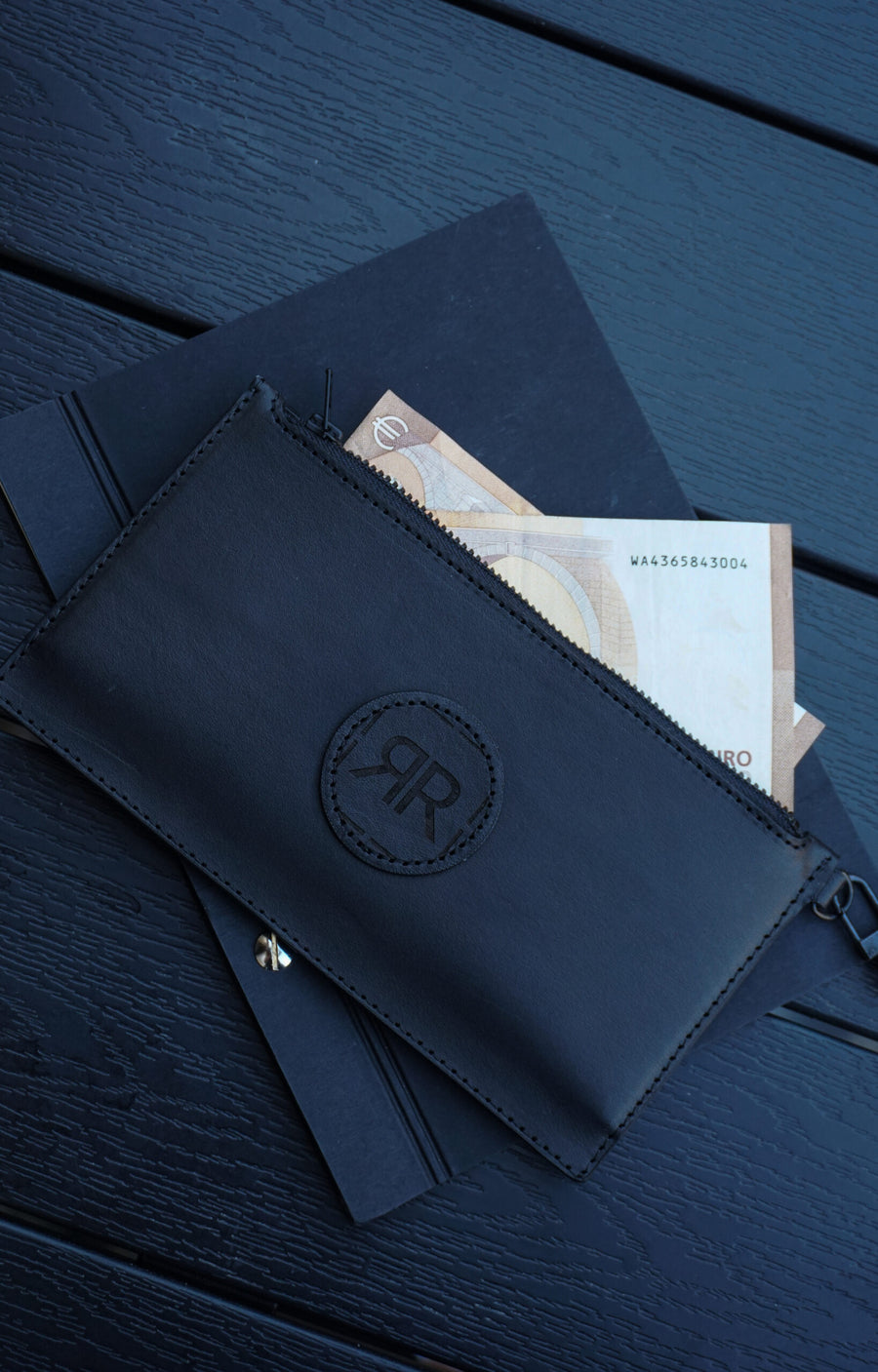 Luxurious Leather Card Wallet with Removable Wristlet – Handmade by RR at brixbailey.com