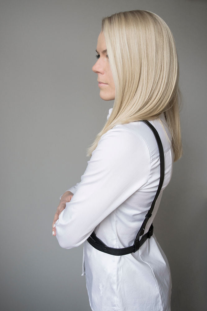 Versatile Leather Body Harness with Ring Detail – Handmade & Custom Fit by RR at brixbailey.com