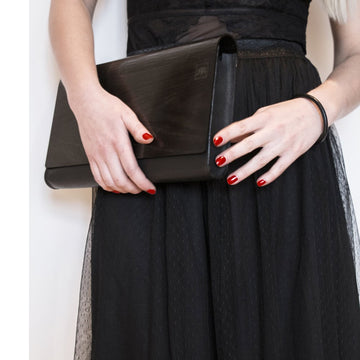 Unique Birch & Leather Clutch – Versatile & Sleek Design by RR at brixbailey.com