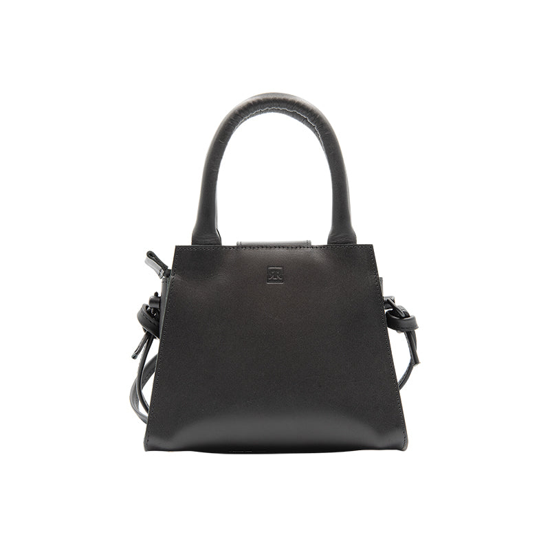 Elegant Mini Leather Handbag with Detachable Strap – Handmade by RR at brixbailey.com