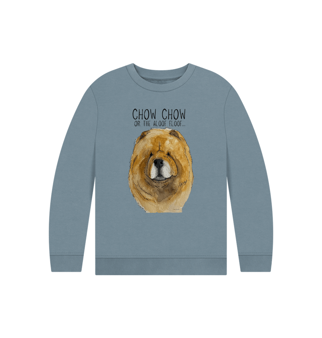 Cozy Red Chow Chow Sweatshirt for Kids – Fluff and Fun in Every Stitch!